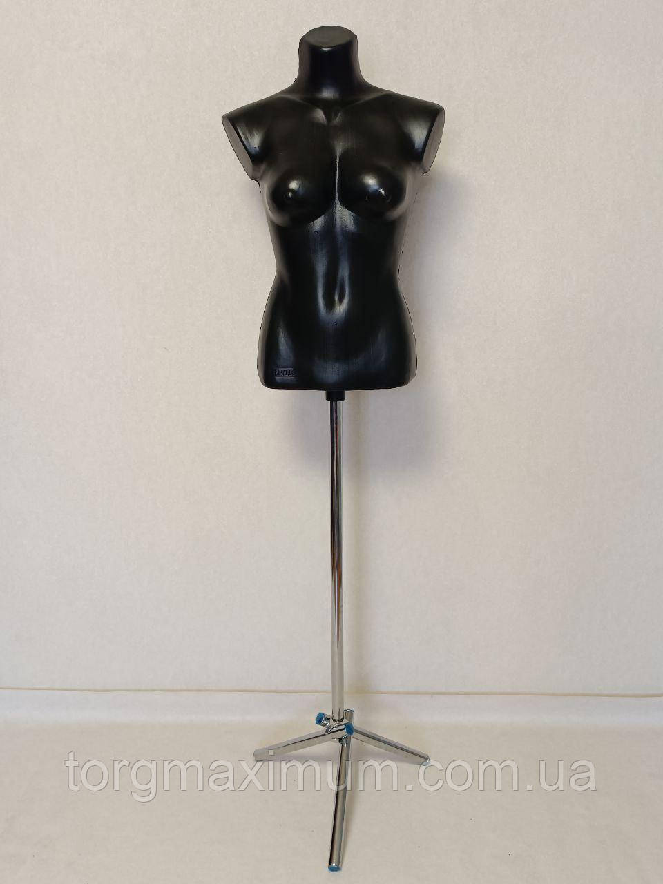 Жіночий торс чорний "Маша" на тринозі, фото 1