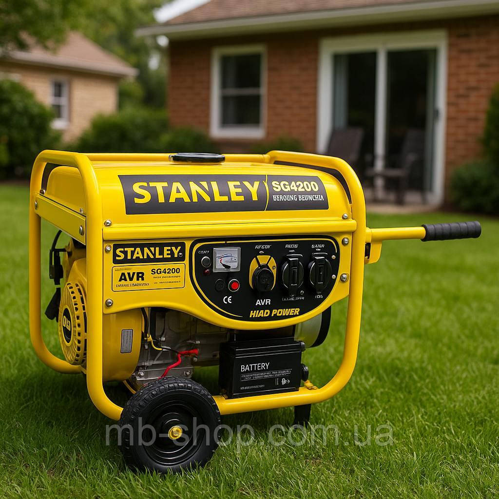 Газ-Бензиновий мультипаливний генератор Stanley SG 4200, фото 1