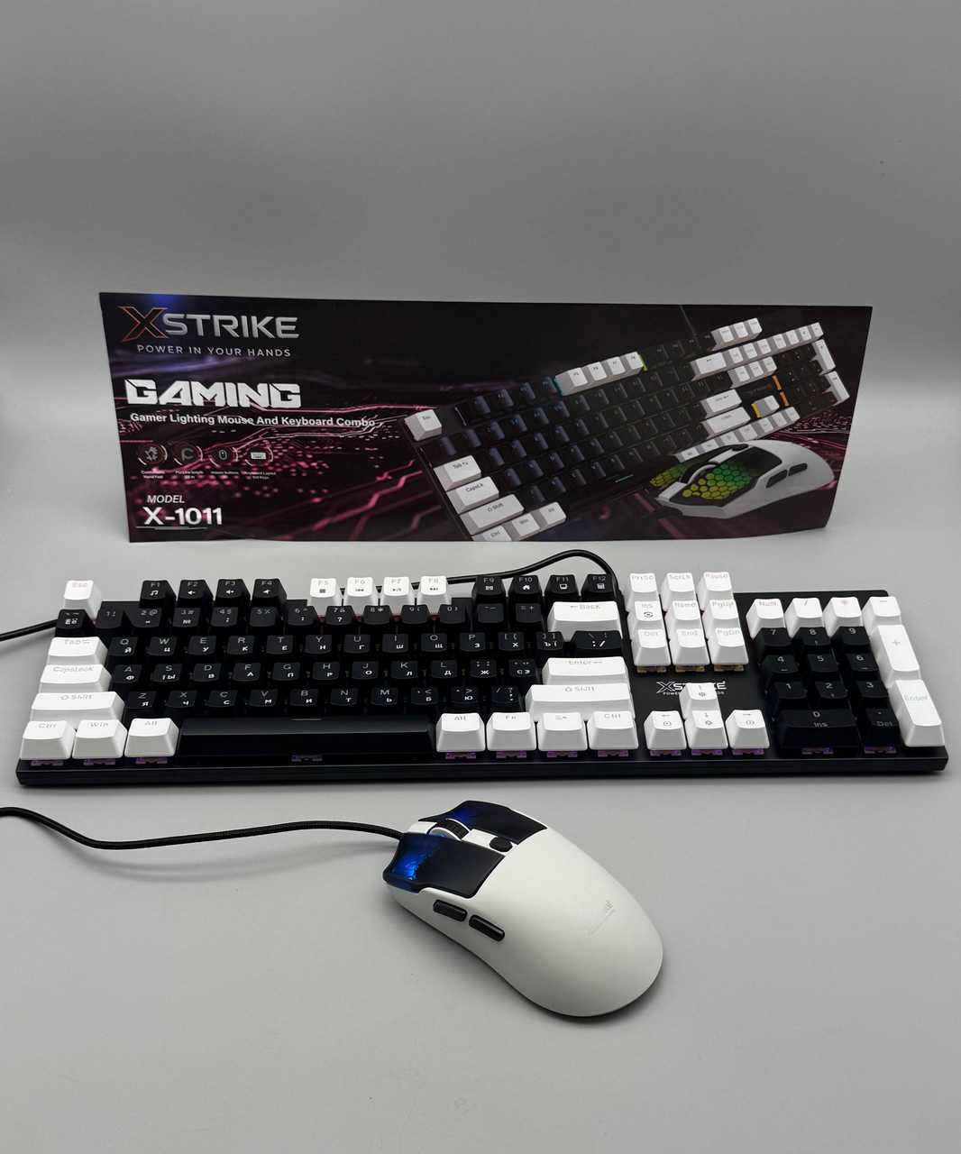 Комплект XSTRIKE X-1011 Клавіатура + Миша RGB USB