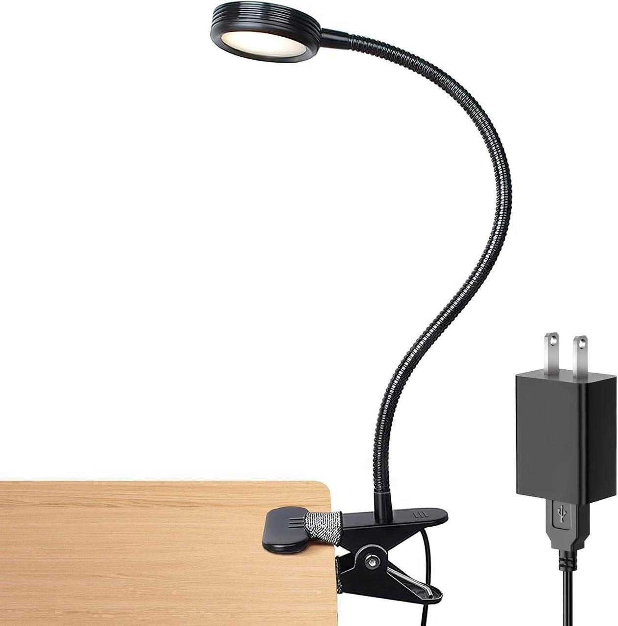 Настільна гнучка лампа LED Clip Desk Lamp LEPOWE, фото 1