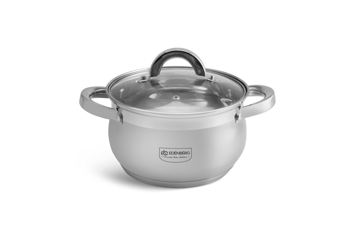 Каструля із кришкою Edenberg EB-3723 16 см 2,1 л, фото 1