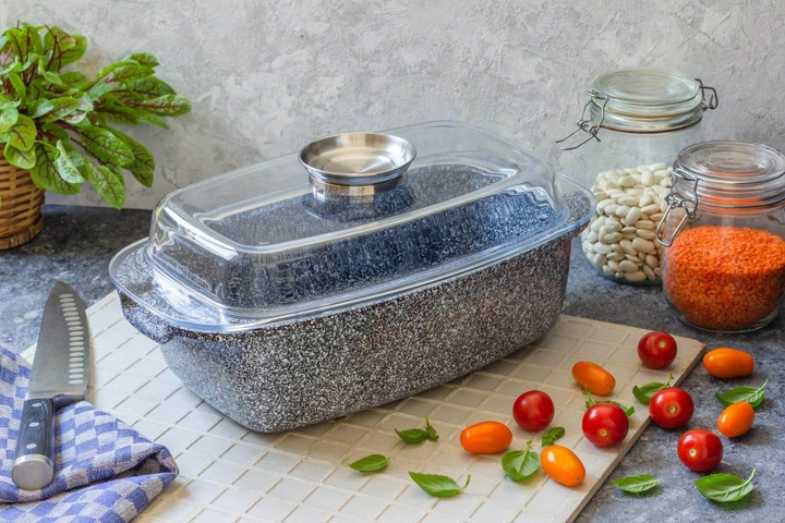 Гусятница с крышкой Edenberg EB-8007 32 см 4.5 л, фото 1