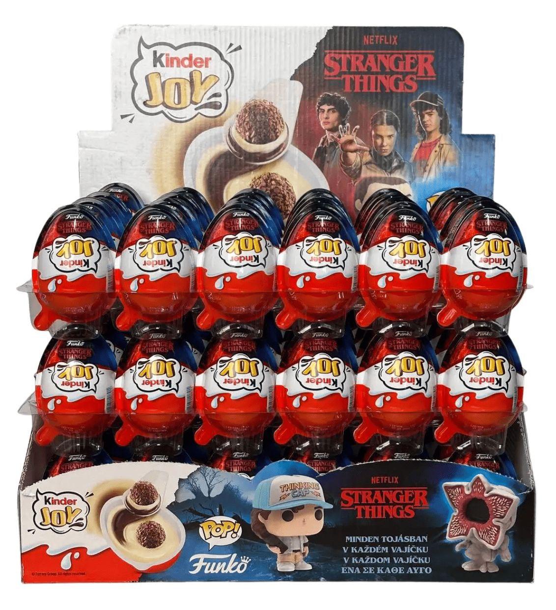 ХІТ! Коробка Шоколадне яйце Kinder Joy Funko Pop Stranger Things "Дивні дива" 72 шт по 20г (Kinder Surprise Kinder Joy), фото 1