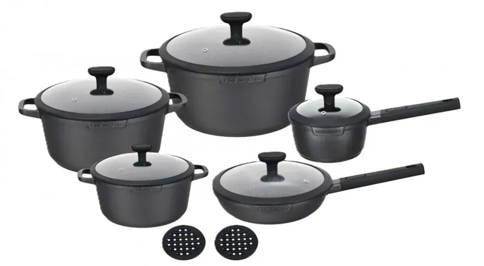 Набір посуду Edenberg EB-5652 12 предметів чорний, фото 1
