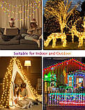 Різдвяні вогні GYLEFY на відкритому повітрі, 80M 640 світлодіодні казкові вогні з пультом дистанційного керування та таймером, фото 5