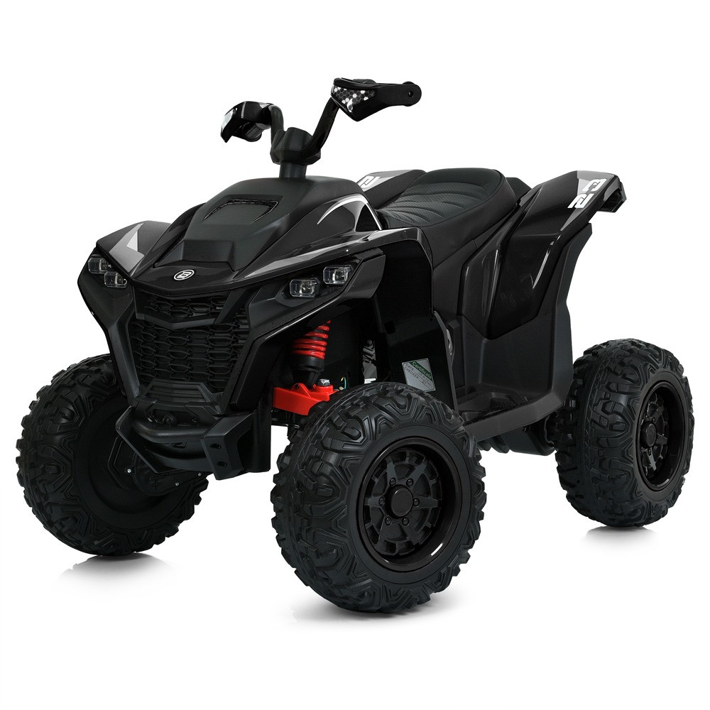 Дитячий електроквадроцикл Quad XM652 (чорний колір) 24V з пультом керування, фото 1