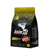 AnimAll Adult сухий корм для котів 400 г - курка