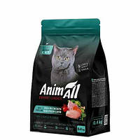 AnimAll Adult Sterilized сухий корм для котів 0,4 г - курка та ягня