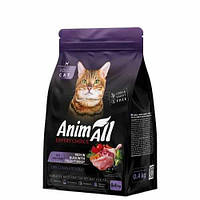 AnimAll Adult сухий корм для котів 0,4 г - індичка та качка