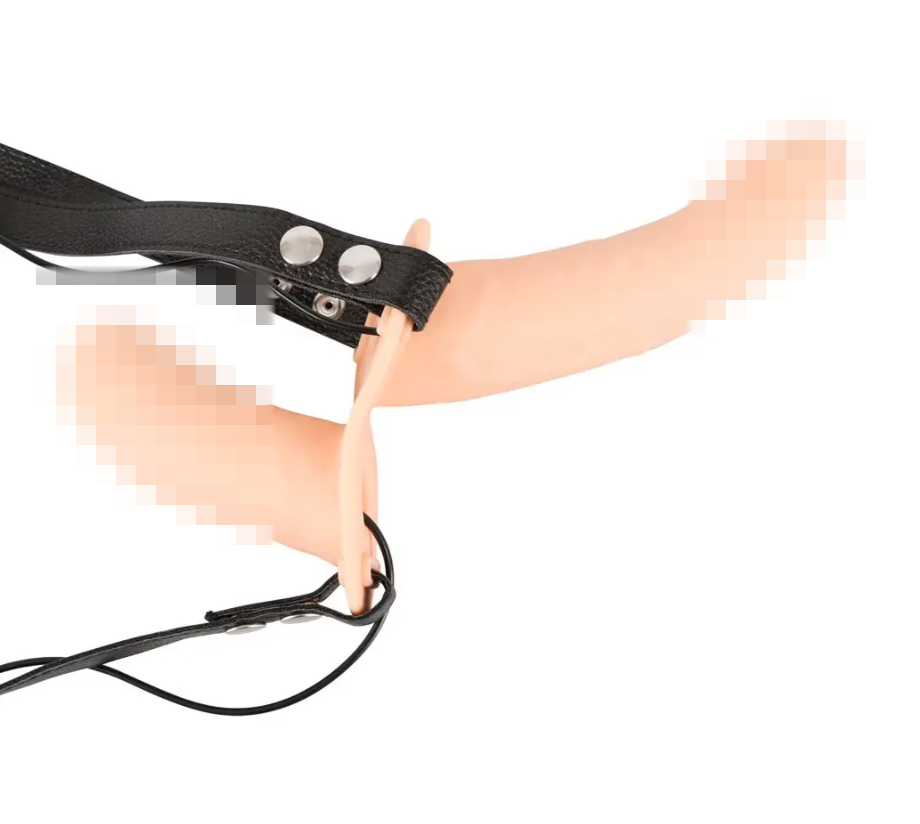 Двухсторонний страпон с вибрацией Vibration Strap-On Duo, фото 1