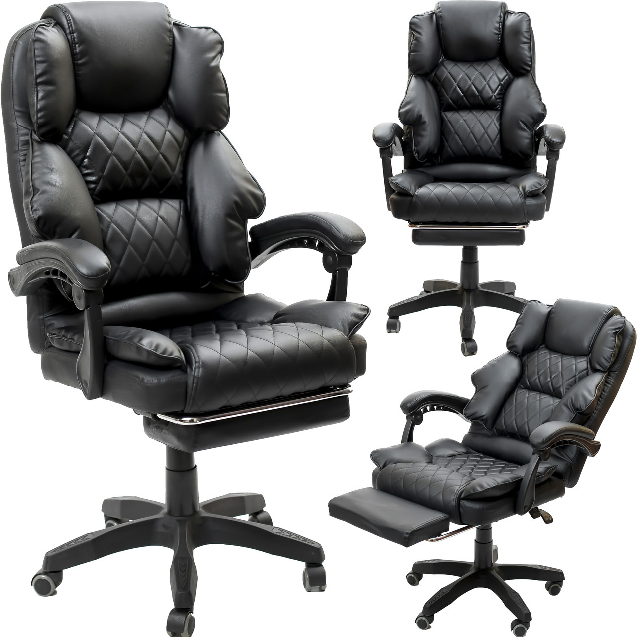 Крісло офісне Diego Comfort Pro чорне, фото 1