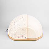 Хлібниця Maestro MR-1678-BR-BEIGE 37,5х27,5х21 см бежева, фото 2