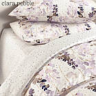 Постільна білизна Altinbasak євро розмір ранфорс Clara pebble, фото 3