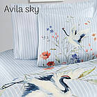 Постільна білизна Altinbasak євро розмір ранфорс Avila sky, фото 2