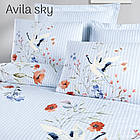 Постільна білизна Altinbasak євро розмір ранфорс Avila sky, фото 3