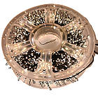 Гірлянда Роса 50 метрів 1500 LED на ялинку, 220V з пультом на зеленому дроті, тепле світло, пульт, 8 режимів, фото 8