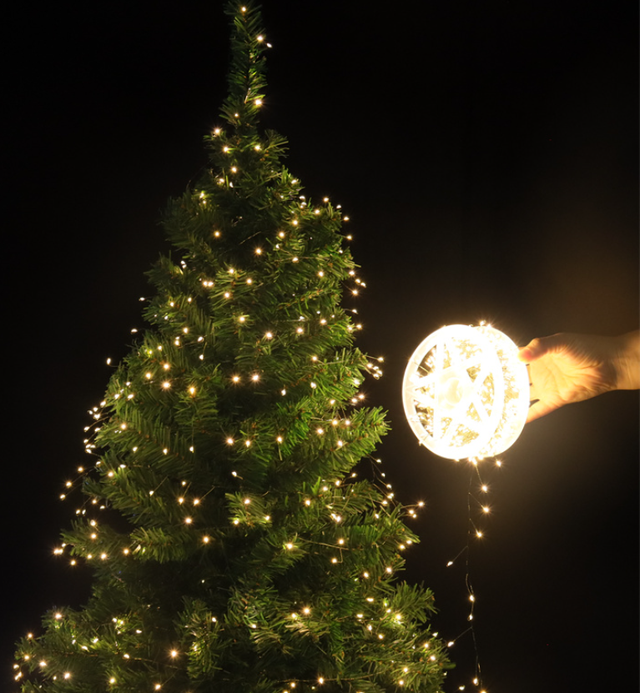 Світлодіодна гірлянда роса 50м 1500 LED на ялинку, зелений дріт Гірлянда роса 50 метрів на ялинку із зеленим дротом Світлодіодна гірлянда роса 50м 1500 LED на ялинку, зелений дріт