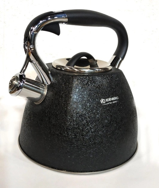 Чайник із свистком Edenberg EB-1991-Black 3 л чорний, фото 1