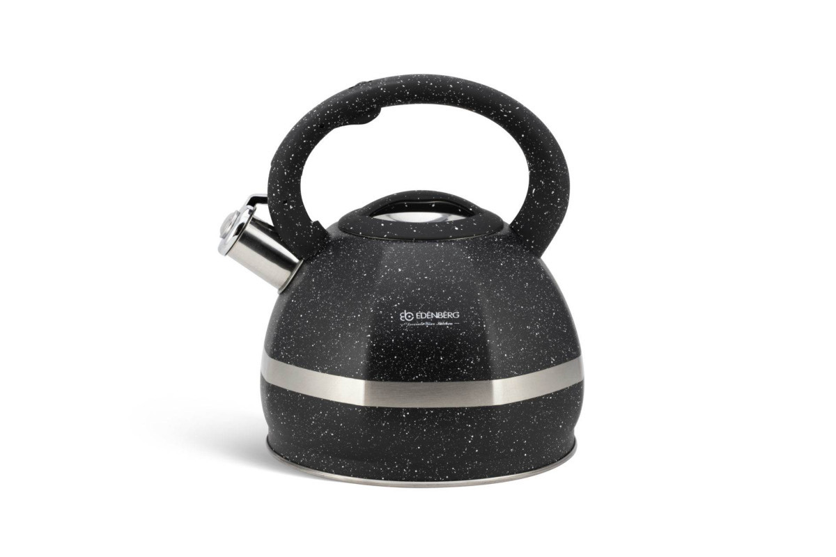 Чайник зі свистком Edenberg EB-2475-Black 3 л чорний, фото 1