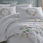 Постільна білизна Altinbasak  євро розмір ранфорс Elias marble, фото 2
