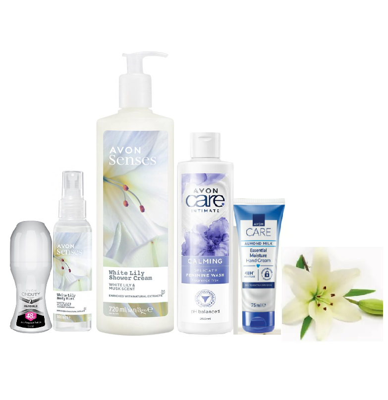 Подарунковий жіночий набір догляду за тілом 5 в 1 для тіла  «Біла лілія», фото 1