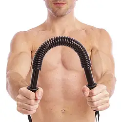 УЦІНКА! Силовий еспандер-палиця Power Twister 60 кг, пружинний твістер для тренування грудей, рук і спини (Плохе паковання 3155)