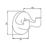 Гачок подвійний GF (CRM)/S-2705-2, фото 4