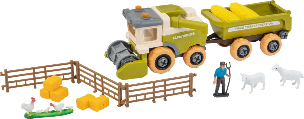 Ігровий набір OTAMANKO Фермерське господарство (трактор, фермер з коровами) ASG