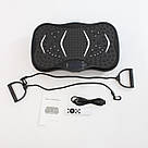 Віброплатформа з 2 еспандерами + пульт, до 150кг / Фітнес платформа для вправ на все тіло, фото 10