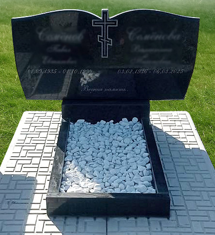 Пам'ятник подвійний з граніту РВ-226