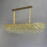 Овальна кришталева люстра 8131-100*35 FG, фото 2