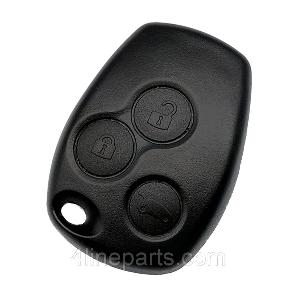 Корпус ключа Sandero Dacia 3 кнопки 9/3mm, фото 1