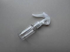 50 - 55 мл з кільцем Круглий прозорий ПЕТ флакон з пластиковим прозорим міні тригером 20/410