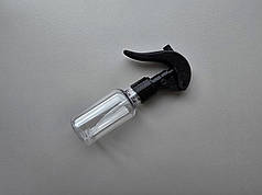 50 - 55 мл з кільцем Круглий прозорий ПЕТ флакон з пластиковим чорним міні тригером 20/410