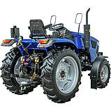Мінітрактор ДТЗ 244 4x4: 24 л.с., реверс, повний привод, фото 5
