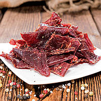 Чипси зі свинини сушені 50г (класичні, з аджикою, підкопчені).