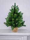 Ялинка новорічна штучна лита Pine Mini в мішковині 70 см зелена, фото 3