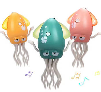 Іграшка «Танцюючий восьминіг кальмар» Squid, музична, інтерактивна, на акумуляторі