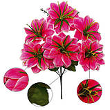 Штучні квіти букет крокуси весняні, 35см, фото 3