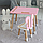 Стіл прямий 46х60х45 і стілець крильця метелик 26.5х26х25, столик та стільчик для дівчинки, рожевий з білим, фото 10