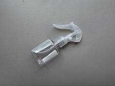 50 - 55 мл з кільцем Квадрат прозорий ПЕТ флакон з пластиковим прозорим міні тригером 20/410