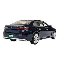 Машина метал BMW I7 БМВ синя 1:24 світло звук 22*6*8см (68288A(B), фото 5