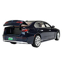 Машина метал BMW I7 БМВ синя 1:24 світло звук 22*6*8см (68288A(B), фото 8