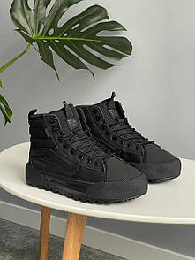 Кеди чоловічі чорні зимові Vans Old Skool MTE 1 Gore Tex HI Black Winter Fur (23132)