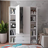 Комплект шаф для одягу Doros Гелар (3 шт.) 153,9х49,5х203,4 см Білий (DRS-011173), фото 5