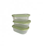 Набір судочків із харчового пластику 3шт 16см