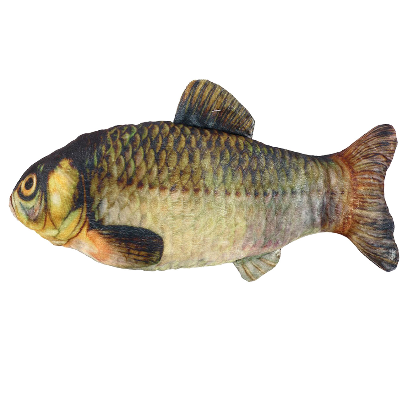 М`яка іграшка Риба антистрес Короп срібний сувенір подушка 38*8*15см (Р86495), фото 1