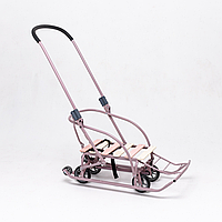 Санки-трансформер дитячі з колесами Мрія LUX 2026 колір: лавандовий