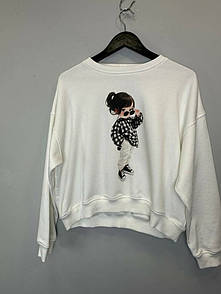 Жіночий світшот з принтом дівчинки KAPTSOVA MKKS3000-1