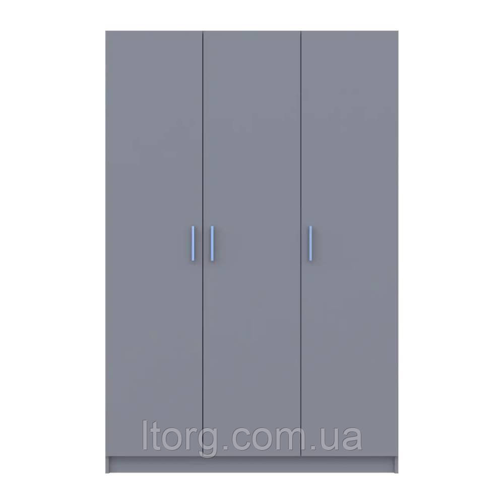 Шафа для одягу Doros Промо Сірий 3 ДСП 135х48х204 DRS-011626 (80737765), фото 1